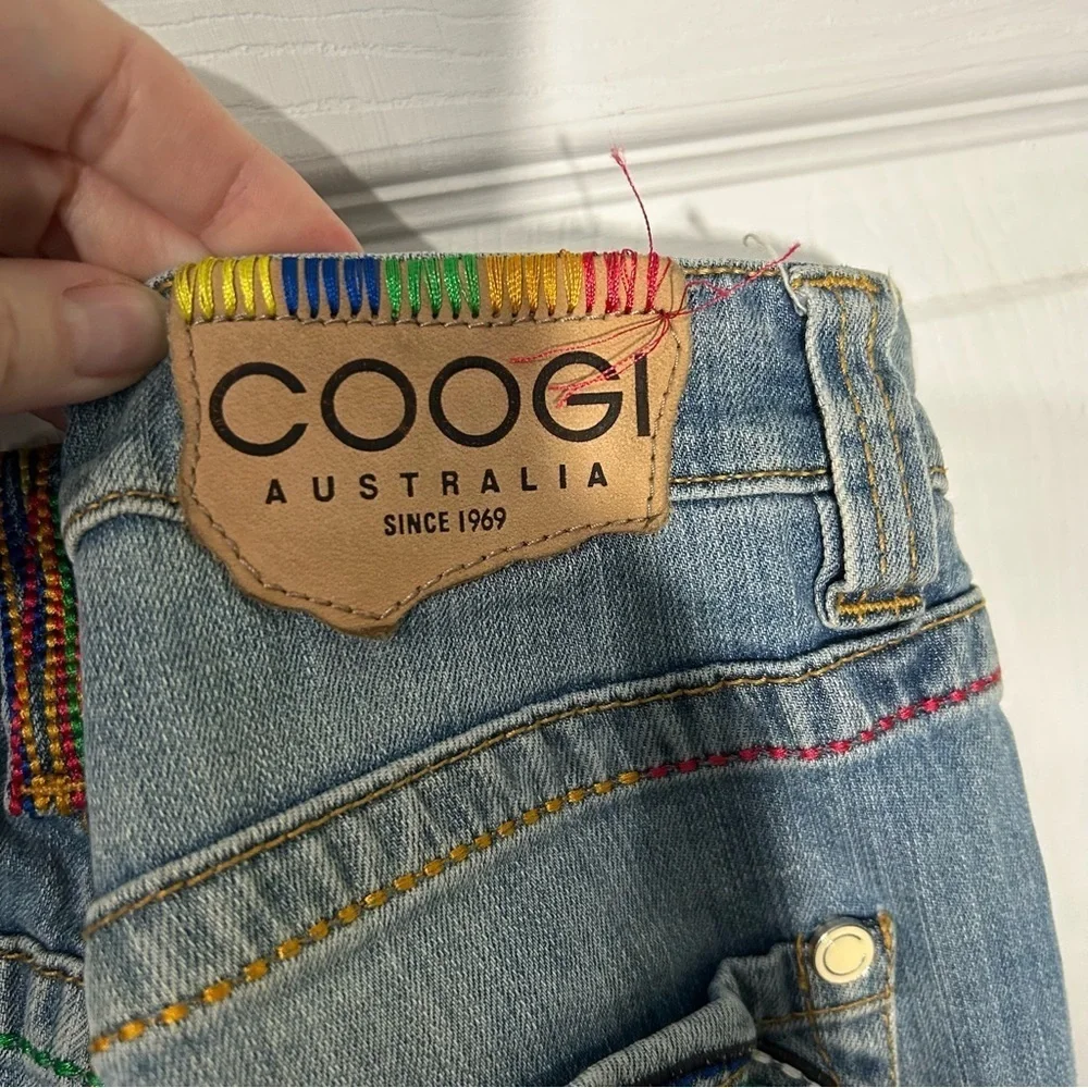COOGI Australia Colorful embroidered womens denim jeans size 7/8. - Picture 8 of 16